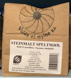 Hovedbilde Myln&aring; Speltmj&oslash;l Steinmalt ...