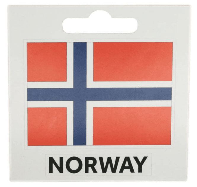 Hovedbilde Klistermerke norsk flagg