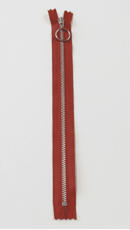 Glidelås 4mm rust