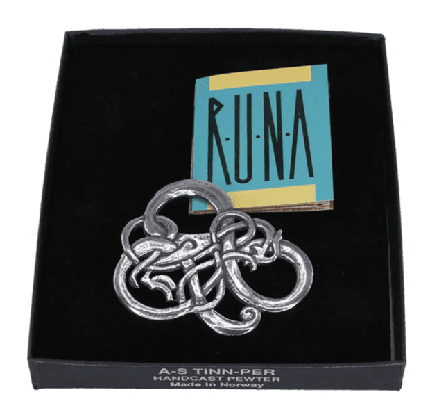 Tinn-Per Brosje Urnes Ornament