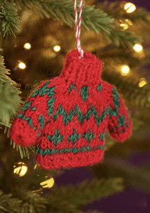 Hovedbilde Mini ullgenser juletrepynt ...