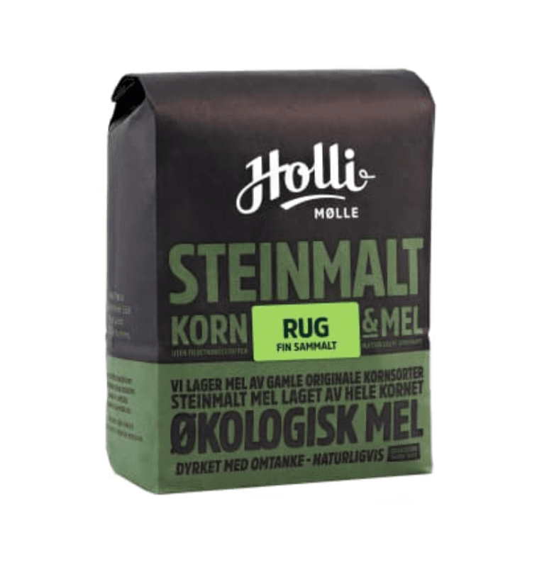 Holli mølle Rugmel Sammalt Fin Økologisk 1kg