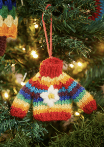 Hovedbilde Mini ullgenser juletrepynt ...